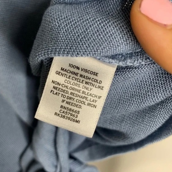 14th & Union Blue Tie Front Sweater - Picture 3 of 3